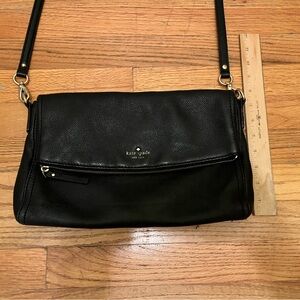 kate spade new york Pebble leather black Purse 0429319